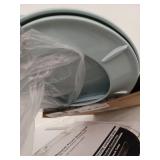 Bemis 200SLOWT 344 Lift-Off Plastic Round Slow-Close Toilet Seat, Heron Blue