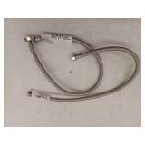 RELIABILT 3/8-in compression x 3/8-in FIP x 16-in Braided stainless steel Flexible Faucet Supply Line, 2 Pack