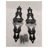 National Hardware - V858 8  Ornamental Strap Hinges - 2 Per Pack