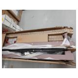 allen roth 53-in Wide Sedona Free Standing Infrared Quartz Flat Wall Electric Fireplace