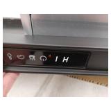 allen roth 53-in Wide Sedona Free Standing Infrared Quartz Flat Wall Electric Fireplace