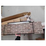 allen roth 53-in Wide Sedona Free Standing Infrared Quartz Flat Wall Electric Fireplace