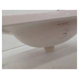 Project Source Dover 18-in Light Gray Single Sink Bathroom Vanity with White Cultured Marble Top