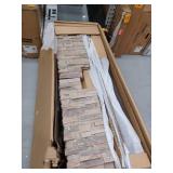 allen roth 53-in Wide Sedona Free Standing Infrared Quartz Flat Wall Electric Fireplace