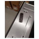 allen roth 53-in Wide Sedona Free Standing Infrared Quartz Flat Wall Electric Fireplace