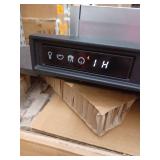 allen roth 53-in Wide Sedona Free Standing Infrared Quartz Flat Wall Electric Fireplace