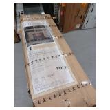 allen roth 53-in Wide Sedona Free Standing Infrared Quartz Flat Wall Electric Fireplace