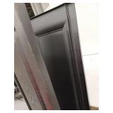 15 in. x 63 in. Raised Panel Vinyl Exterior Shutters Pair in #002 Black