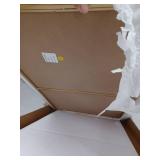 Modern Rectangular Wall Mirror with Brass Frame 36x22