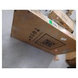 Modern Rectangular Wall Mirror with Brass Frame 36x22