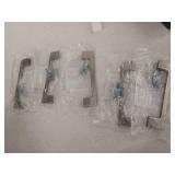 Amerock Riva 5-1/16 in (128 mm) Center-to-Center Satin Nickel Cabinet Pull, Lot of 5