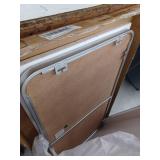 Contemporary 20x36 Silver Frame Wall Mirror