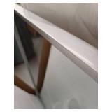 Contemporary 20x36 Silver Frame Wall Mirror