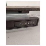 allen roth 53-in Wide Sedona Free Standing Infrared Quartz Flat Wall Electric Fireplace