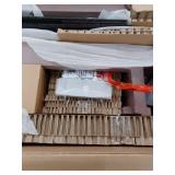 allen roth 53-in Wide Sedona Free Standing Infrared Quartz Flat Wall Electric Fireplace