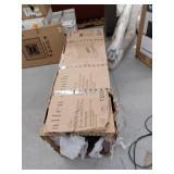 allen roth 53-in Wide Sedona Free Standing Infrared Quartz Flat Wall Electric Fireplace