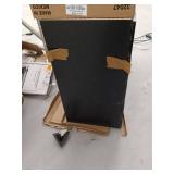 48-inch Black Bathroom Vanity with Cultured Marble Top and Gold Hardware