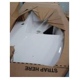 48-inch Black Bathroom Vanity with Cultured Marble Top and Gold Hardware