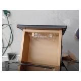 48-inch Black Bathroom Vanity with Cultured Marble Top and Gold Hardware