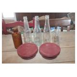 Vintage Glass Bottles & Visions by Corning Dishes