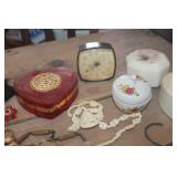 Vtg. Jewelry, Trinket Boxes & More