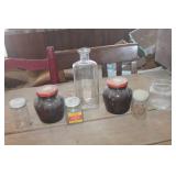 Vintage Glass Bottles & Jars