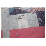 Vtg. 1985 Small Quilt & Christmas Table Runner