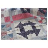 Vtg. 1985 Small Quilt & Christmas Table Runner