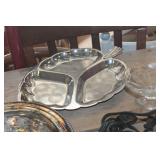 Vtg. Metal Relish Dish and More