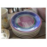 6-Made in Italy Dinner Plates, Utensil Holder & More