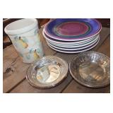 6-Made in Italy Dinner Plates, Utensil Holder & More