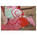 Vintage Doll Trunk with Clothes