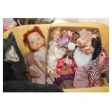 Rubbermaid with Vintage Dolls, Child