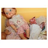 Rubbermaid with Vintage Dolls, Child