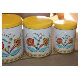 Vintage Metal Canister Set