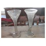 12" Tall Glass Vases