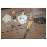 Vtg. Celluloid File, Trinket Box & More