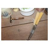 Vtg. Celluloid File, Trinket Box & More