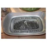 Vtg. Pewter Dish, Sifter and More