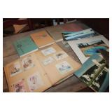 Scrapbook with Vtg. Cards & More