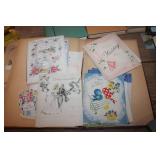 Scrapbook with Vtg. Cards & More