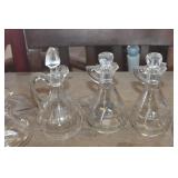 Vtg. Cruets one without lid