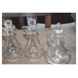 Vtg. Cruets one without lid