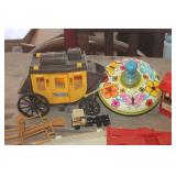 Vintage Toy Top, Doll Clothes & More