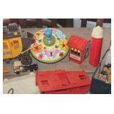 Vintage Toy Top, Doll Clothes & More