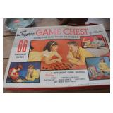 Vtg. Game Chest and More