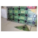 Stain Glass Type Décor needs repaired 24" w x 48" long