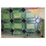 Stain Glass Type Décor needs repaired 24" w x 48" long