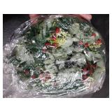 8 Pcs 8 Mini Christmas Wreaths for Kitchen Cabinet Small Christmas Candle Rings Wreaths, Front Door Pillars/Home Table Centerpieces Hanging Garlands, for Windows/Wedding Decor (No Red Ribbon)