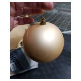 4in Large Christmas Ornaments Shatterproof Christmas Ball Ornaments Giant Hanging Balls Mercury Decorations for Holiday Champagne,4PC